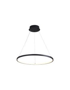 COLGANTE SATURNO 60CM 40W LUZ CALIDA NEGRO