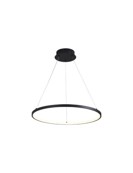 COLGANTE SATURNO 60CM 40W LUZ CALIDA NEGRO