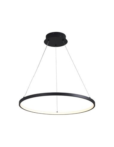 COLGANTE SATURNO 80CM 40W LUZ CALIDA NEGRO