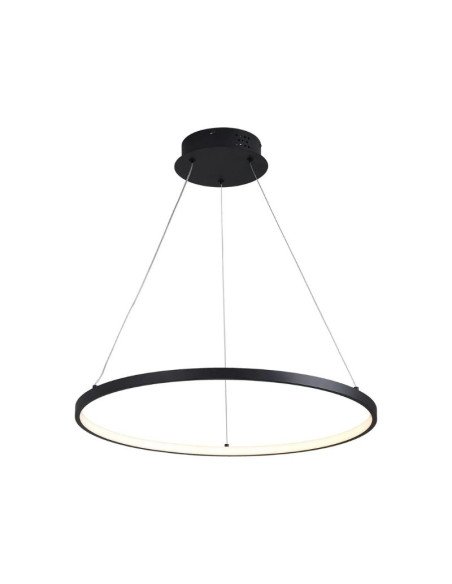 COLGANTE SATURNO 80CM 40W LUZ CALIDA NEGRO