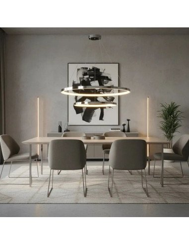 COLGANTE LUNARIS 45/60CM 64W PL CAL/NEU/FRI...