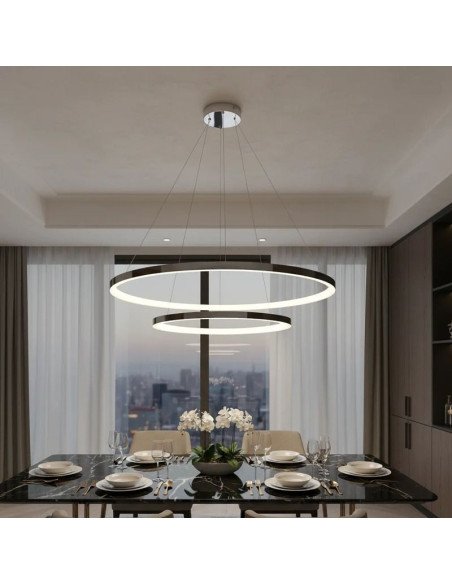 COLGANTE LUNARIS 45/60CM 64W PL CAL/NEU/FRI SMART DIMMER