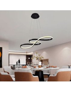 COLGANTE DECO CCT 32W NEGRO LUZ CAL/NEU/FRIA 2
