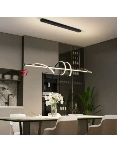 COLGANTE DECO CCT 56W NEGRO LUZ CAL/NEU/FRIA