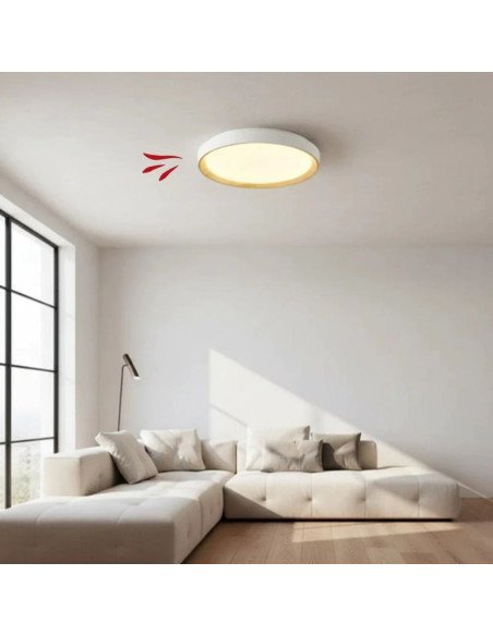 PLAFON RED. KRABI 40W BL CAL/NEU/FRIA 45CM DIMMER Y CONTROL