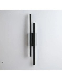 APLIQUE LED CCT 20W NEGRO LUZ CALIDO NEUTRO FRIO