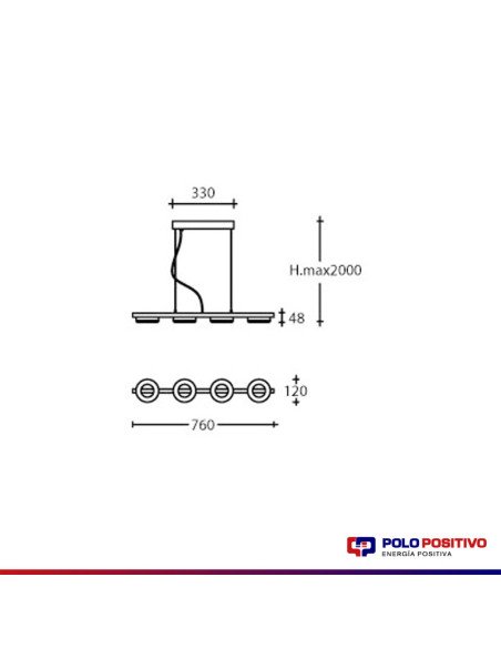 COLGANTE LED LONGBOAT SINGLE 36W DIMMER CANDIL