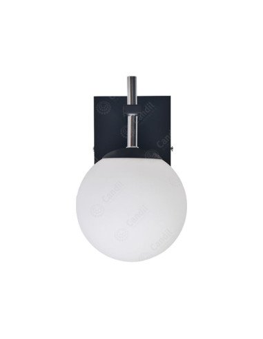 APLIQUE FIORE1 LUZ GU10 NEGRO CANDIL