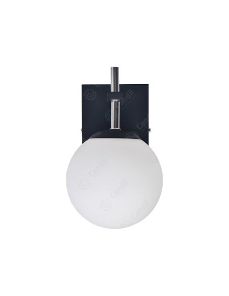APLIQUE FIORE1 LUZ GU10 NEGRO CANDIL