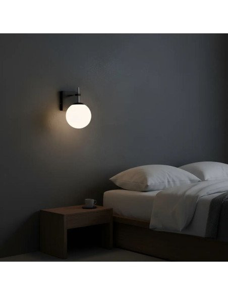 APLIQUE FIORE1 LUZ GU10 NEGRO CANDIL