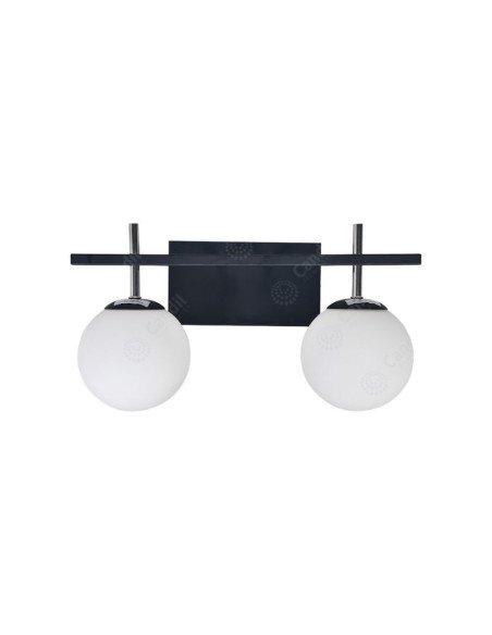APLIQUE FIORE 2 LUZ GU10 NEGRO CANDIL