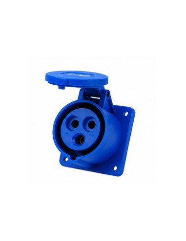 BASE INDUSTRIAL STECK EMB HEMBRA 32A IP44 2P+T...