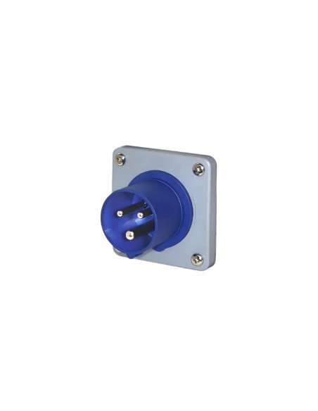 BASE INDUSTRIAL STECK EMB MACHO 16A IP44 2P+T AZUL
