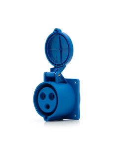BASE INDUSTRIAL SICA EMB HEMBRA 32A IP44 2P+T AZUL