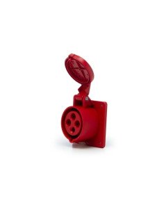BASE INDUSTRIAL SICA EMB HEMBRA 32A IP44 3P+T ROJO