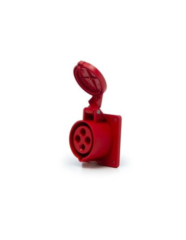 BASE INDUSTRIAL SICA EMB HEMBRA 32A IP44 3P+T ROJO