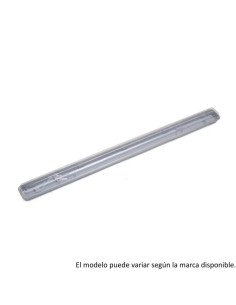 PLAFON ESTANCO GENERICO PARA DOS TUBOS LED 2X18 1200MM