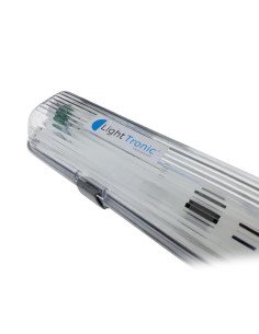 PLAFON ESTANCO GENERICO PARA DOS TUBOS LED 2X18 1200MM 2