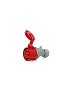 FICHA IND.SICA HEMBRA 16A IP44 3P+N+T ROJO 38