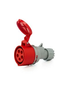 FICHA IND.SICA HEMBRA 32A IP44 3P+N+T ROJO 38