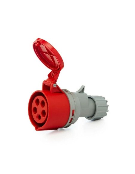 FICHA IND.SICA HEMBRA 32A IP44 3P+N+T ROJO 38