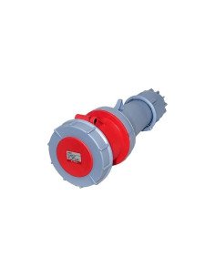 FICHA IND.STECK HEMBRA 63A IP67 3P+N+T ROJO 380V