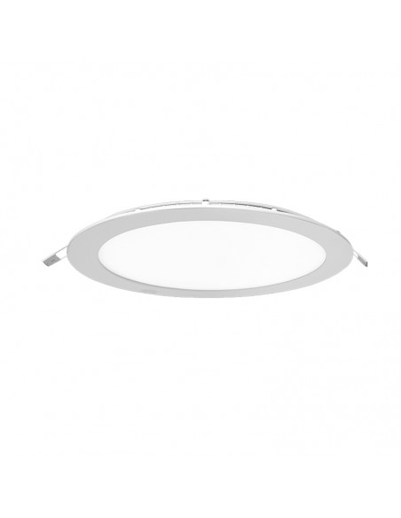 PANEL DE EMBUTIR LED REDONDO BLANCO 12W CALIDO 3000K 17CM