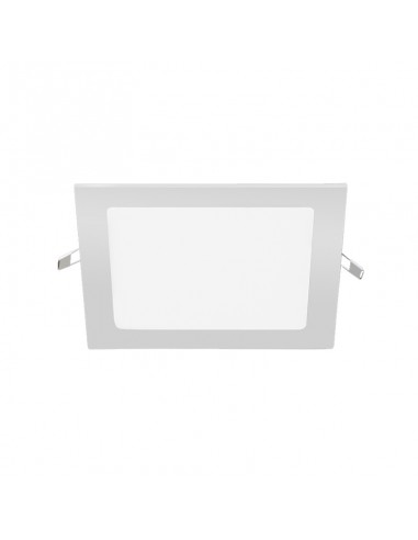 PANEL DE EMBUTIR LED CUADRADO BLANCO 12W 6000K FRIO 17X17CM