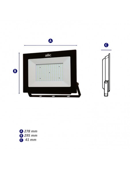 PROYECTOR LED 150W LUZ FRIA 220V APTO EXTERIOR IP65
