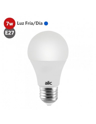 LAMPARA LED 7W LUZ FRIA E27 A60 ECOLED - ALIC