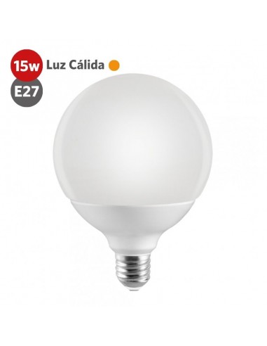 LAMPARA LED GLOBO 15W LUZ CALIDA E27 ECOLED - ALIC