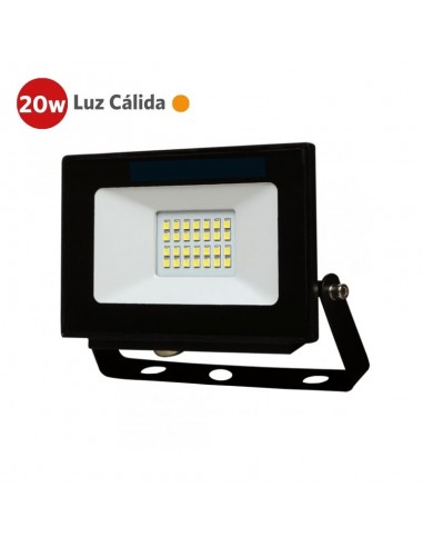 PROYECTOR LED 20W LUZ CALIDA 220V APTO EXTERIOR IP65