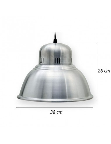 COLGANTE CAMPANA INDUSTRIAL ALUMINIO PLATIL...