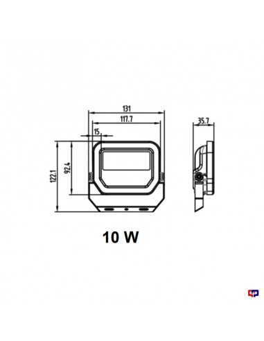 PROYECTOR LED LEDVANCE 10W LUZ CALIDA EXTERIOR...