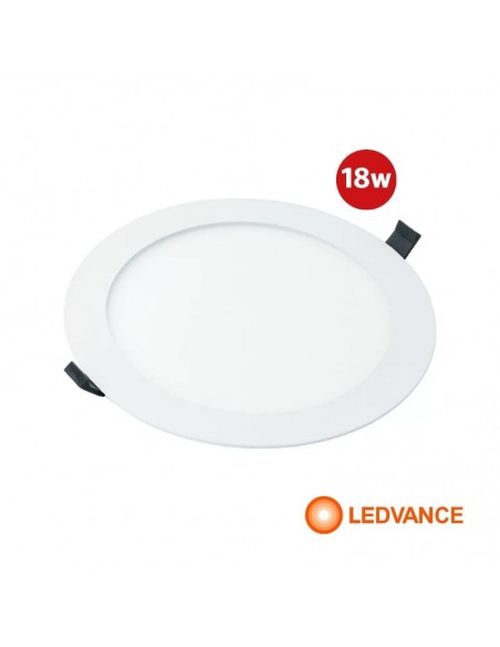 PLAFON EMBUTIR LEDVANCE INSERT REDONDO 18W LUZ CALIDA 830