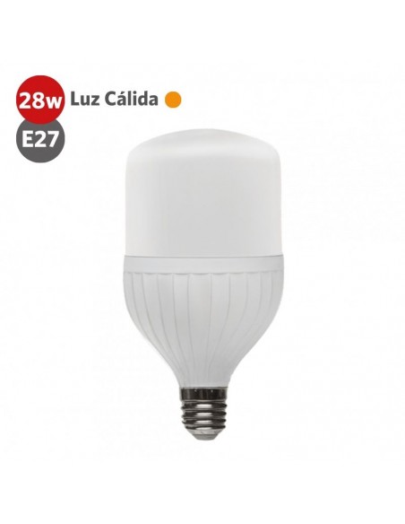 LAMPARA LED ALTA POTENCIA 28W LUZ CALIDA E27 ECOLED - ALIC