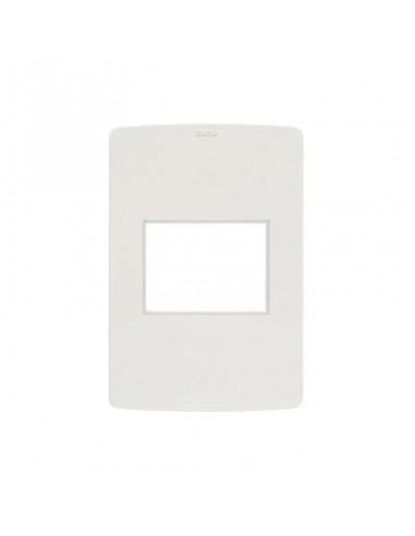 TAPA SILIGHT SICA 2 MODULO BI-MATERIAL BIANCO REALE