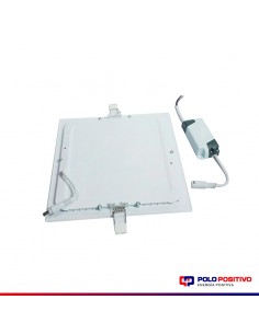 PANEL DE EMBUTIR LED CUADRADO BLANCO 6W 6000K FRIO 12X12CM 2