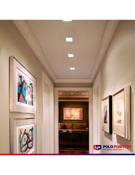 PANEL DE EMBUTIR LED CUADRADO BLANCO 6W 6000K FRIO 12X12CM