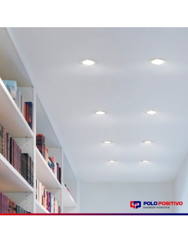 PANEL DE EMBUTIR LED REDONDO BLANCO 6W FRIO...