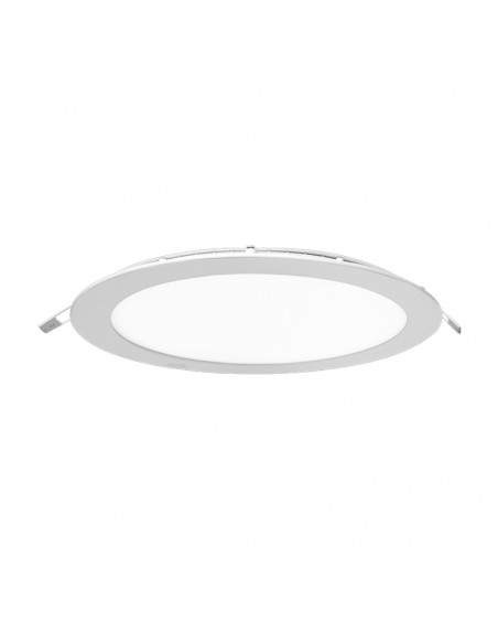 PANEL DE EMBUTIR LED REDONDO BLANCO 18W FRIO 6000K 22CM
