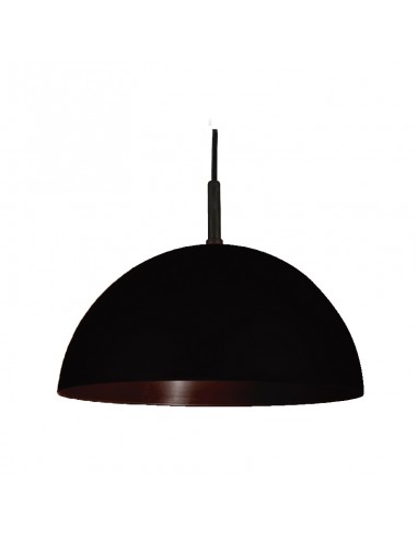 COLGANTE MEDIA ESFERA 35CM E27 POLIPROPILENO NEGRO