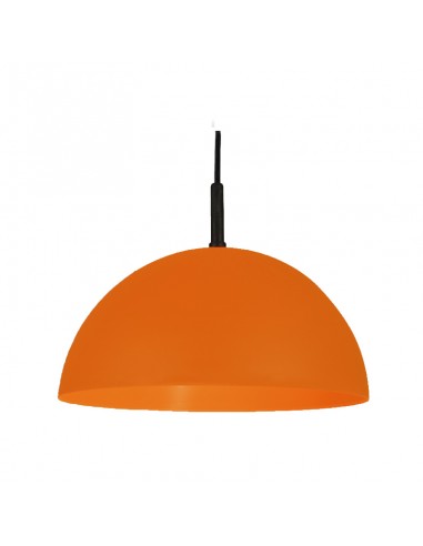 COLGANTE MEDIA ESFERA 35CM E27 POLIPROPILENO NARANJA