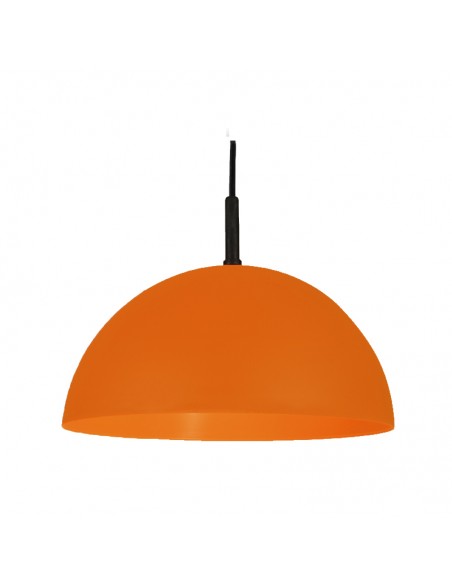 COLGANTE MEDIA ESFERA 35CM E27 POLIPROPILENO NARANJA