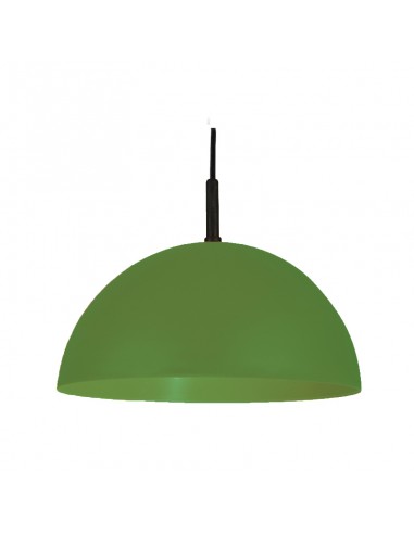 COLGANTE MEDIA ESFERA 35CM E27 POLIPROPILENO VERDE