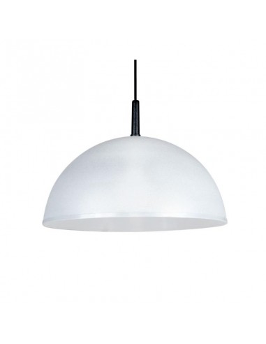 COLGANTE MEDIA ESFERA 35CM E27 POLIPROPILENO BLANCO