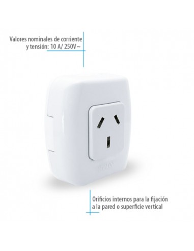 LLAVE EXTERIOR TEKNA 1 TOMA 10 AMP - KALOP