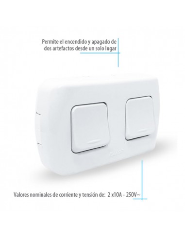 LLAVE EXTERIOR TEKNA 2 PUNTOS - KALOP