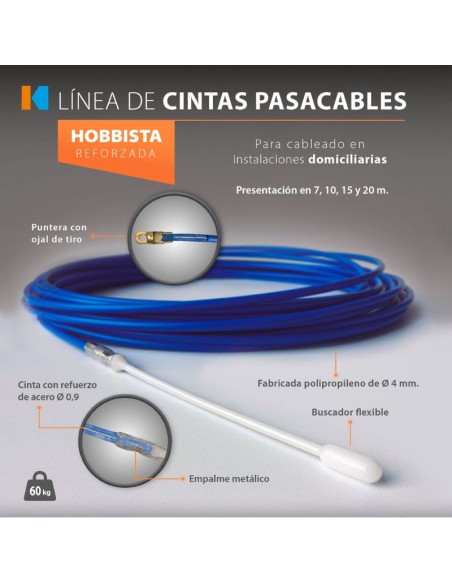 CINTA PASACABLE PVC   7MTS KALOP
