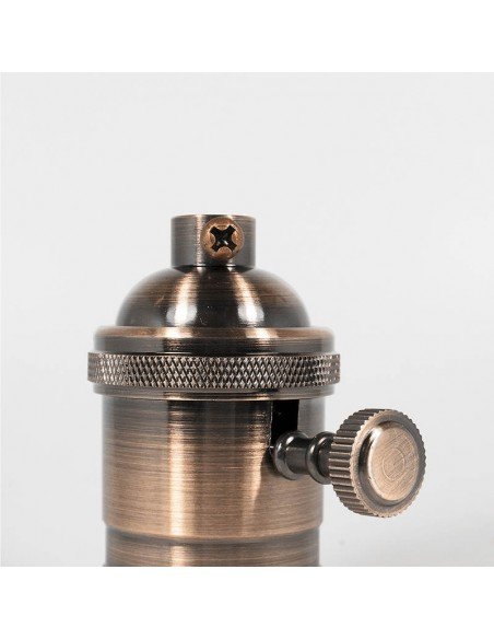 PORTALAMPARA DECO VINTAGE C/PER COBRIZO.